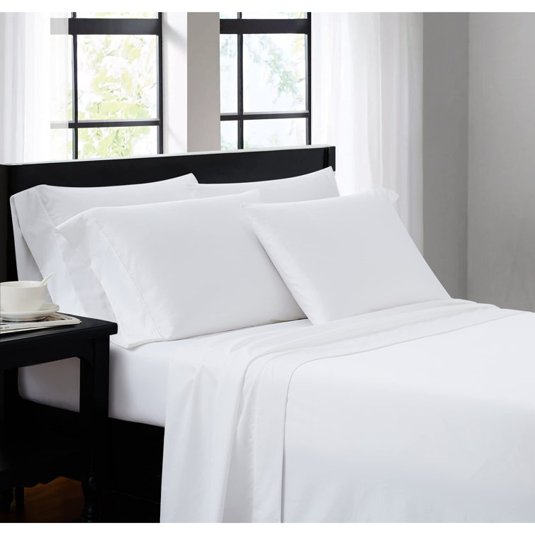 Tranquil Nights 400 Thread Count 100 Cotton Sateen Sheet Set Wayfair
